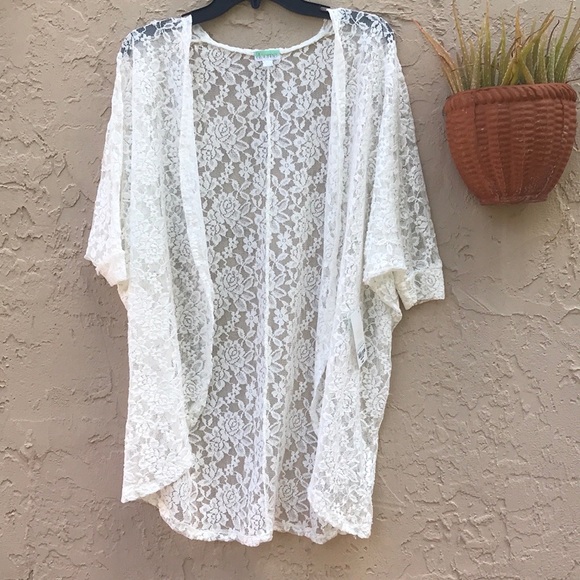 Decree Other - Decree Lace Cover Up Delicate Off White